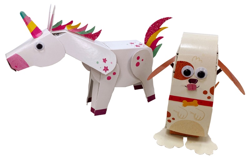 就愛玩STEAM：3D彈跳動物紙機關